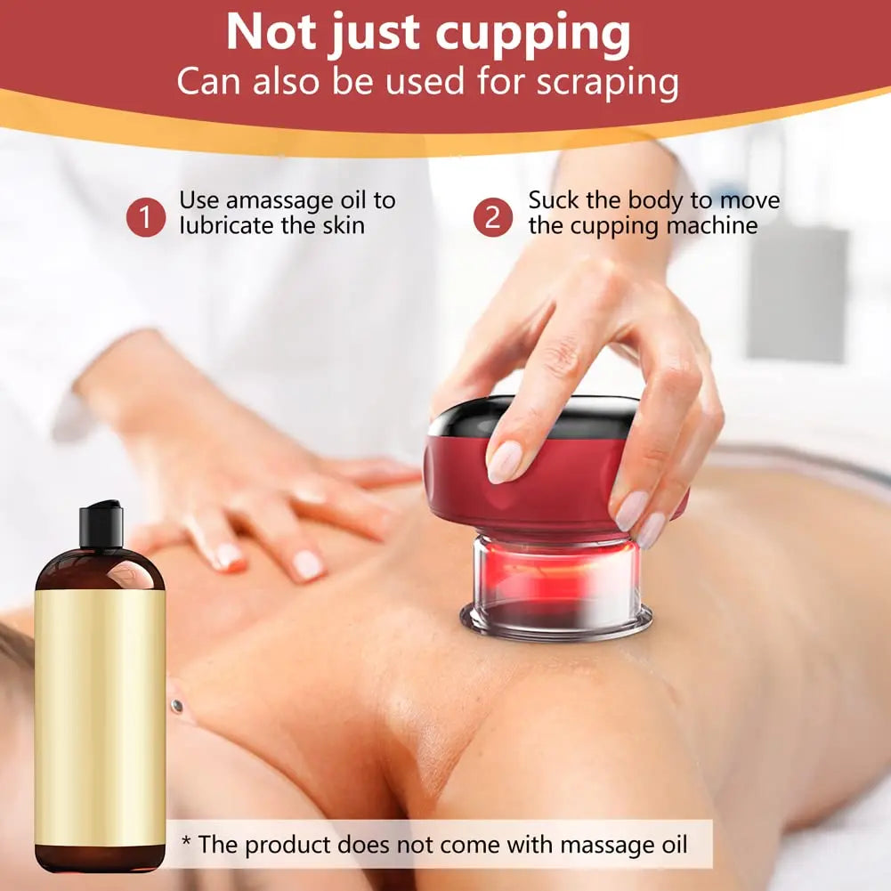 Electric Cupping Therapy Set – 3-in-1 for Cellulite &amp; Muscle Relief (Pack of 2)